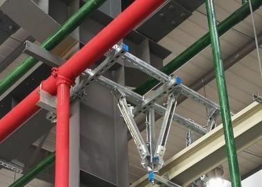 温宿该抗震支架的整体式支吊架结构协调性好